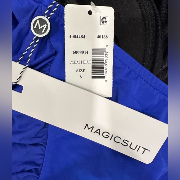 NWT MAGICSUIT One Piece Swimsuit Solid Angelina Cobalt Blue - Picture 7 of 10